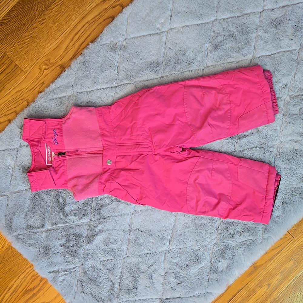 Snozu Pink Snow Bibs, Toddler Girl Size 2T, Great Condition